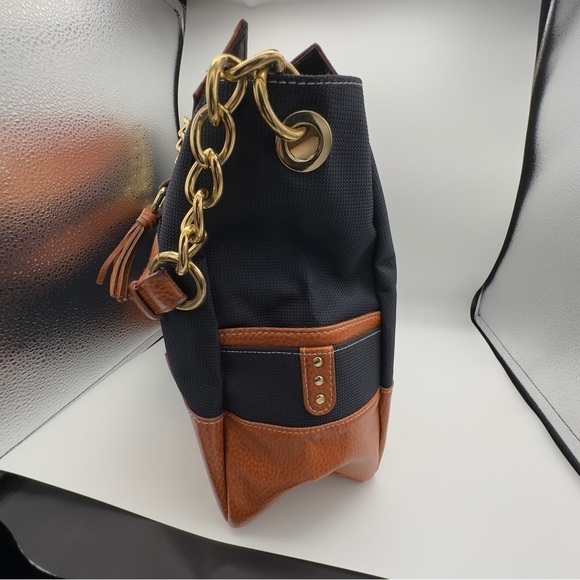 Miche Magda Dark Navy Demi Shell Shoulder Chain Strap Satchel Bag Women's Large - Picture 5 of 7